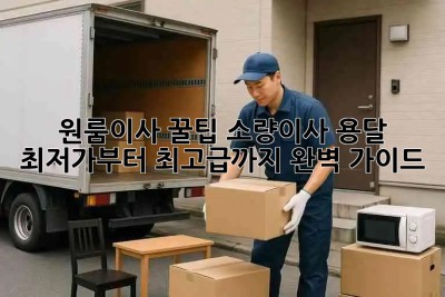 원룸이사 꿀팁🍯 소량이사 용달, 최저가부터 최고급까지 완벽 가이드!