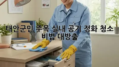 🏡 태안군민 주목! 실내 공기 정화 청소 비법 대방출 ✨