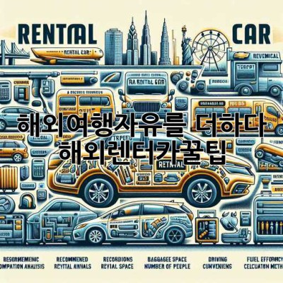 해외여행🚗자유를 더하다! #해외렌터카꿀팁🍯