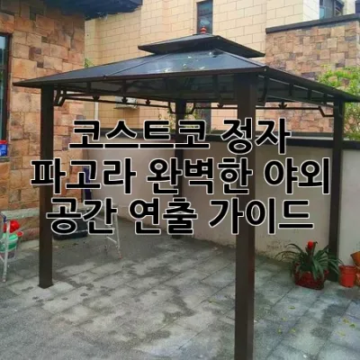 코스트코 정자 파고라: 완벽한 야외 공간 연출 가이드 🏡✨